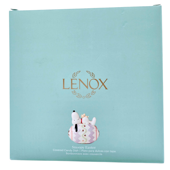 Lenox Snoopy & Woodstock Easter Candy Dish New 895685